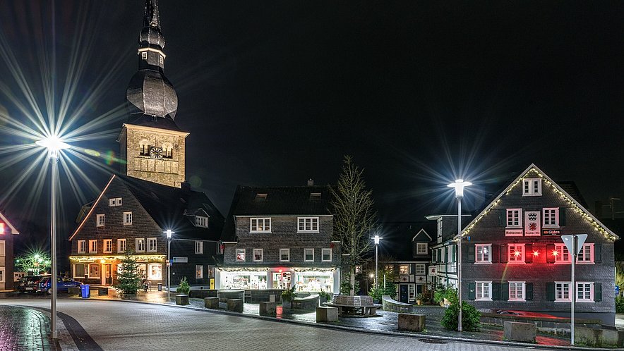 Wermelskirchen Nacht Landschaft Natur Marktplatz Wermelskirchen Nacht Landschaft Natur Marktplatz