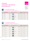 Preisliste medi CAD® Fräsmaterial Kombinationen