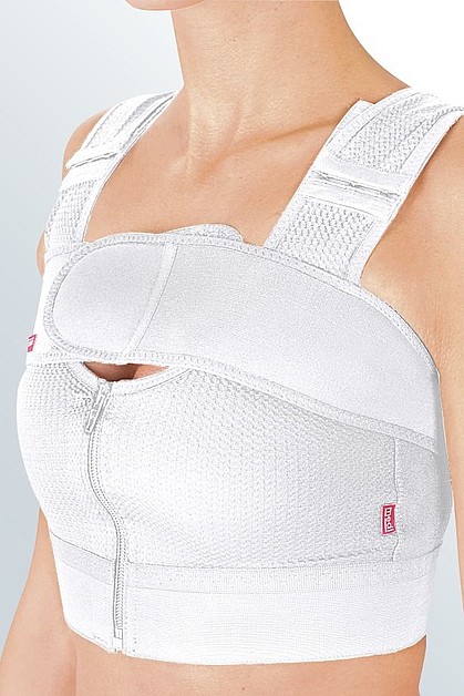 Buy MediChoice Surgical Bras, Premium, Large, Hook And Loop Front Closure,  Cotton Spandex, Adjustable Padded Shoulder Straps, Compression, Support, 38  Inch - 40 Inch, White (Each of 1) at