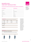 Bestellformular medi CAD® Individual/Aktiv